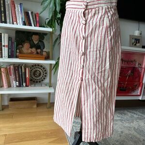 Forever 21 linen midi skirt